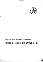 Tesla 1128a - Navod k udrzbe 
